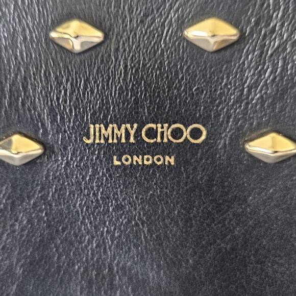 DIVORCE SALE! Jimmy Choo Nine2Five Studded Leather East-West Tote Bag - Picture 5 of 16